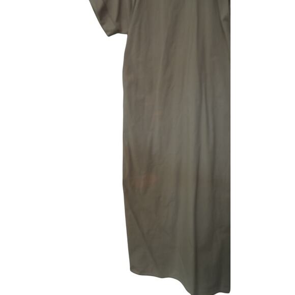 Saunders Beige Ruched Shirt Dress Sz 16 - Picture 10 of 11